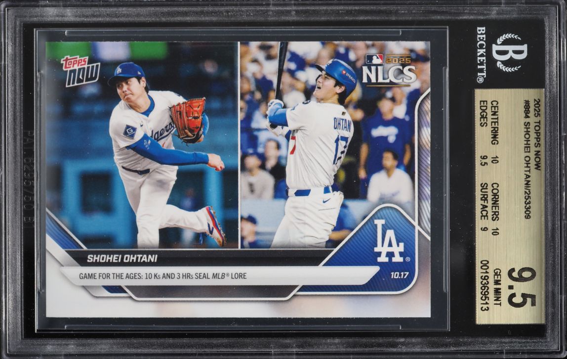 2025 Topps Now Shohei Ohtani #884 BGS 9.5 GEM MINT