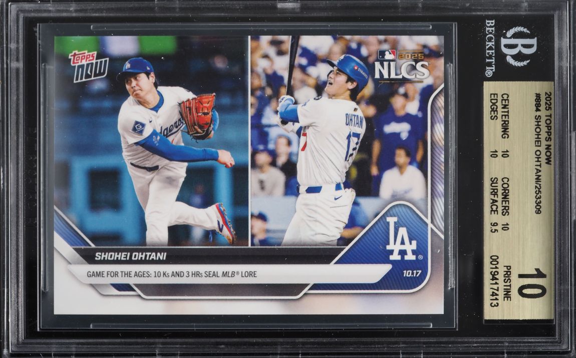 2025 Topps Now Shohei Ohtani #884 BGS 10 PRISTINE