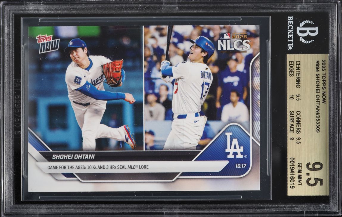 2025 Topps Now Shohei Ohtani #884 BGS 9.5 GEM MINT