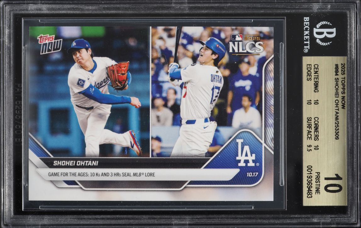 2025 Topps Now Shohei Ohtani #884 BGS 10 PRISTINE