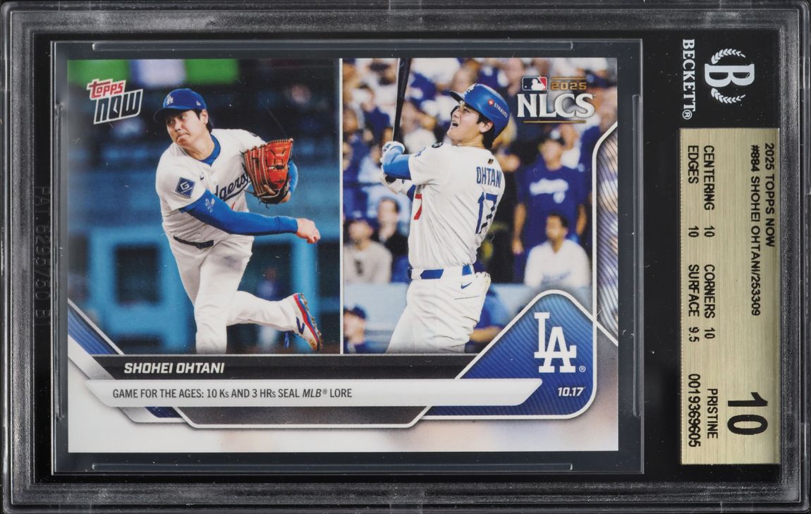 2025 Topps Now Shohei Ohtani #884 BGS 10 PRISTINE