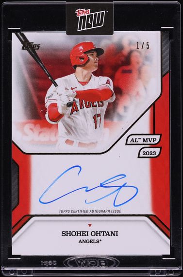 2025 Topps MLB MVP Collection Red Foil Shohei Ohtani AUTO 1/5 #8-A