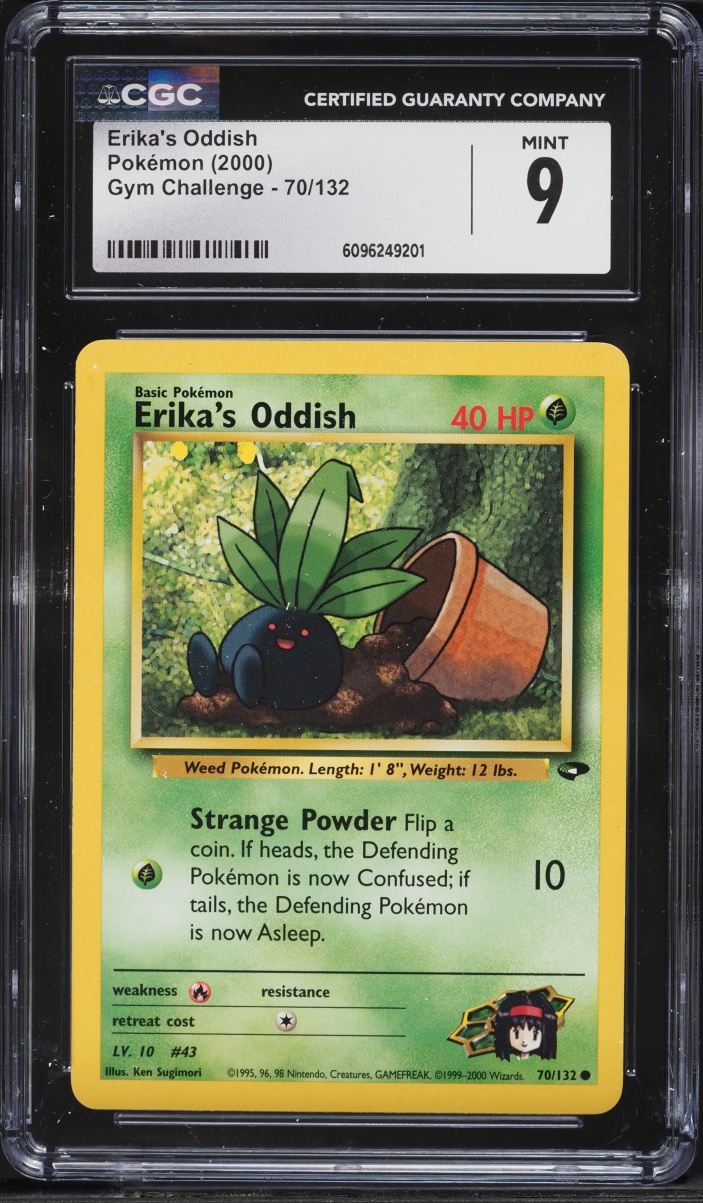 2000 Pokemon Gym Challenge Erika's Oddish #70 CGC 9 MINT