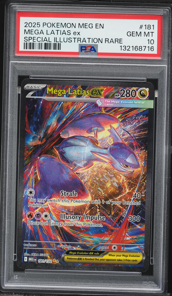 2025 Pokemon Mega Evolution SIR Mega Latias EX #181 PSA 10 GEM MINT