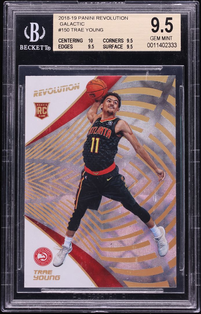 2018 Panini Revolution Galactic Trae Young ROOKIE #150 BGS 9.5 GEM MINT