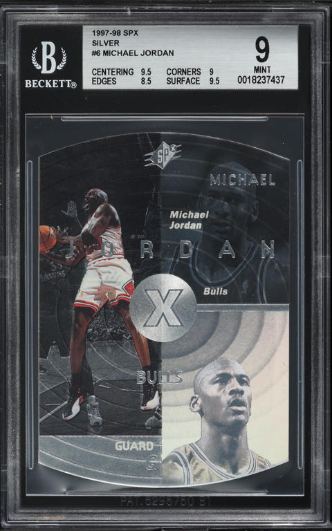 1996 UDA SPx Record Breaker Michael Jordan AUTO /250 #R1 BGS