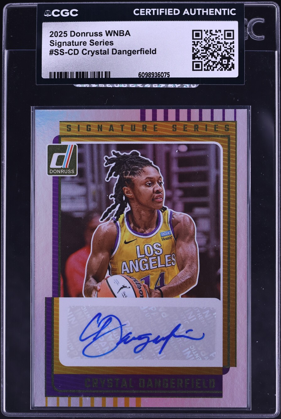 2025 Donruss WNBA Signature Series Crystal Dangerfield #SS-CD CGC AUTH