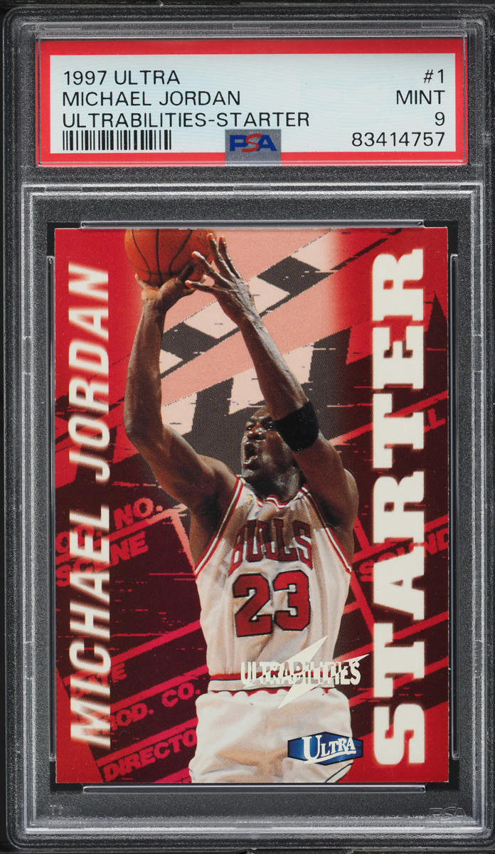 1997 Ultra Ultrabilities Starter Michael Jordan #1 PSA 9 MINT