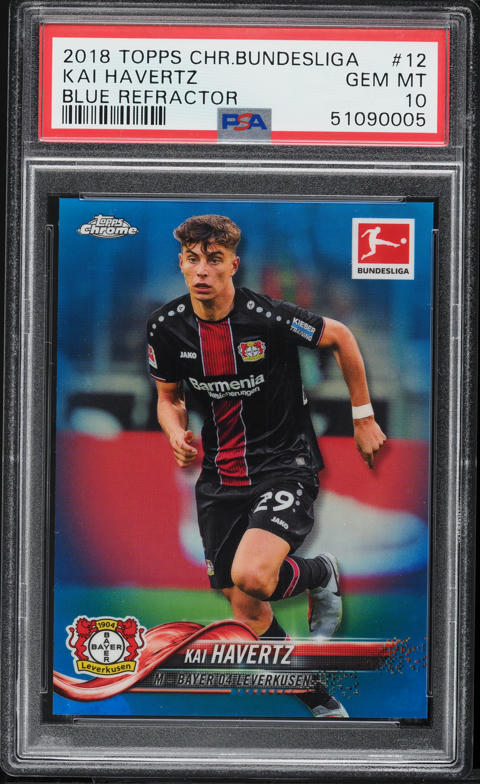 2020 Panini Obsidian Black Colorblast Kai Havertz #10 PSA 10 GEM