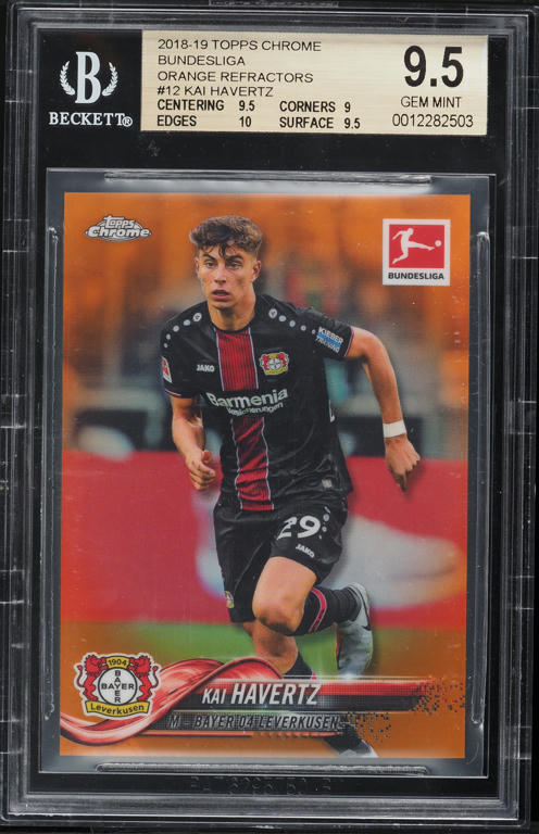 2020 Panini Obsidian Black Colorblast Kai Havertz #10 PSA 10 GEM