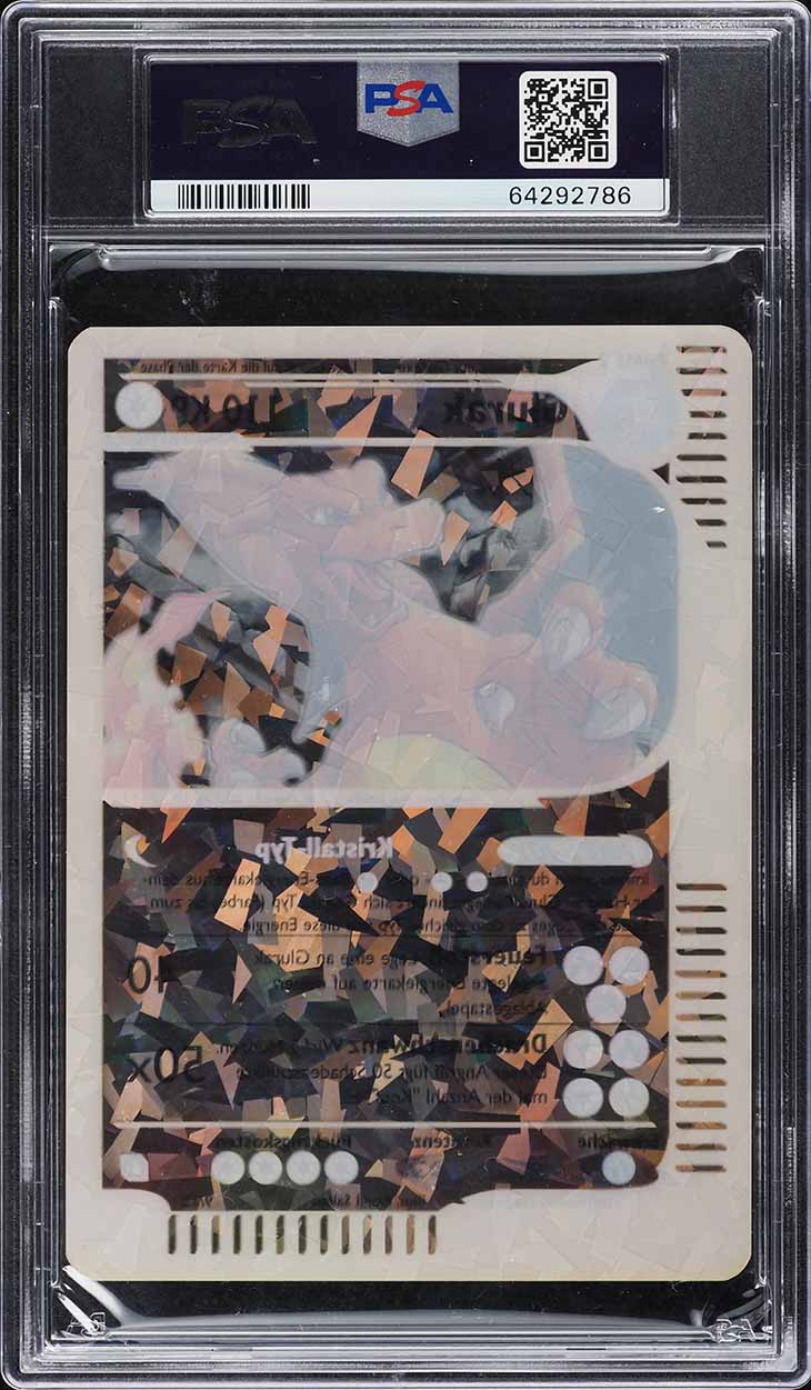 2003 Pokemon German Skyridge Box Topper Charizard Glurak #9 PSA 10 GEM MINT