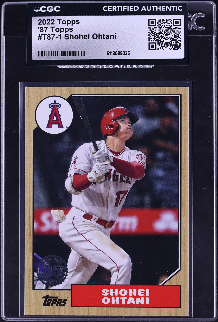 2022 Topps '87 Shohei Ohtani #T87-1 CGC AUTH
