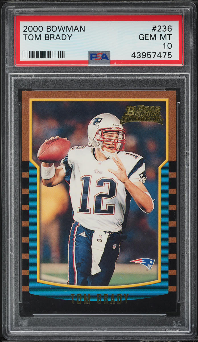 2000 Bowman Football Tom Brady ROOKIE #236 PSA 10 GEM MINT