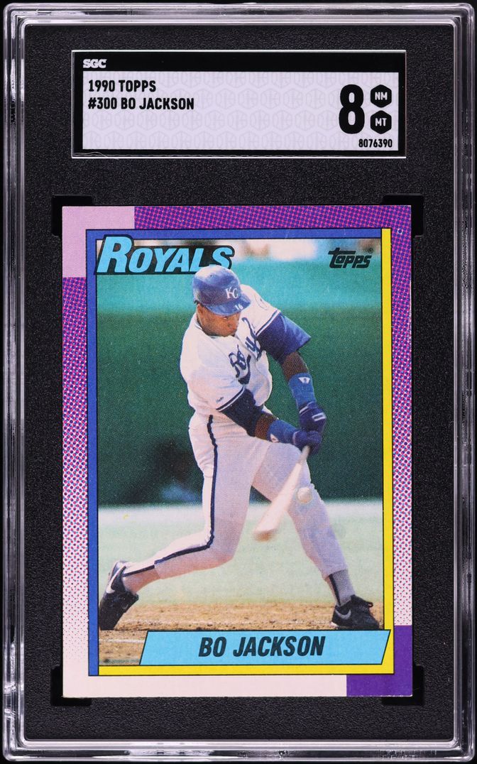 1990 Topps Bo Jackson #300 SGC 8 NM-MT