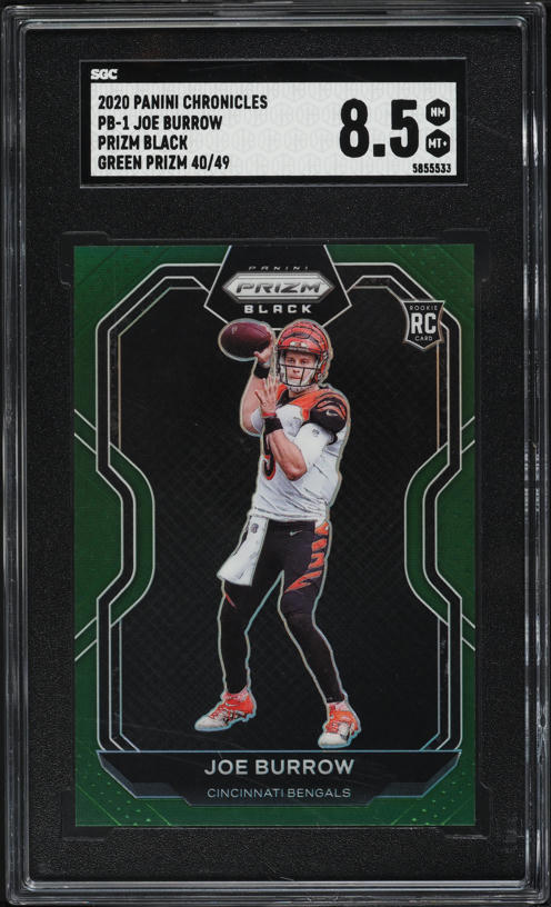 2020 Panini Encased Notable '22 Black Box Joe Burrow ROOKIE AUTO 1