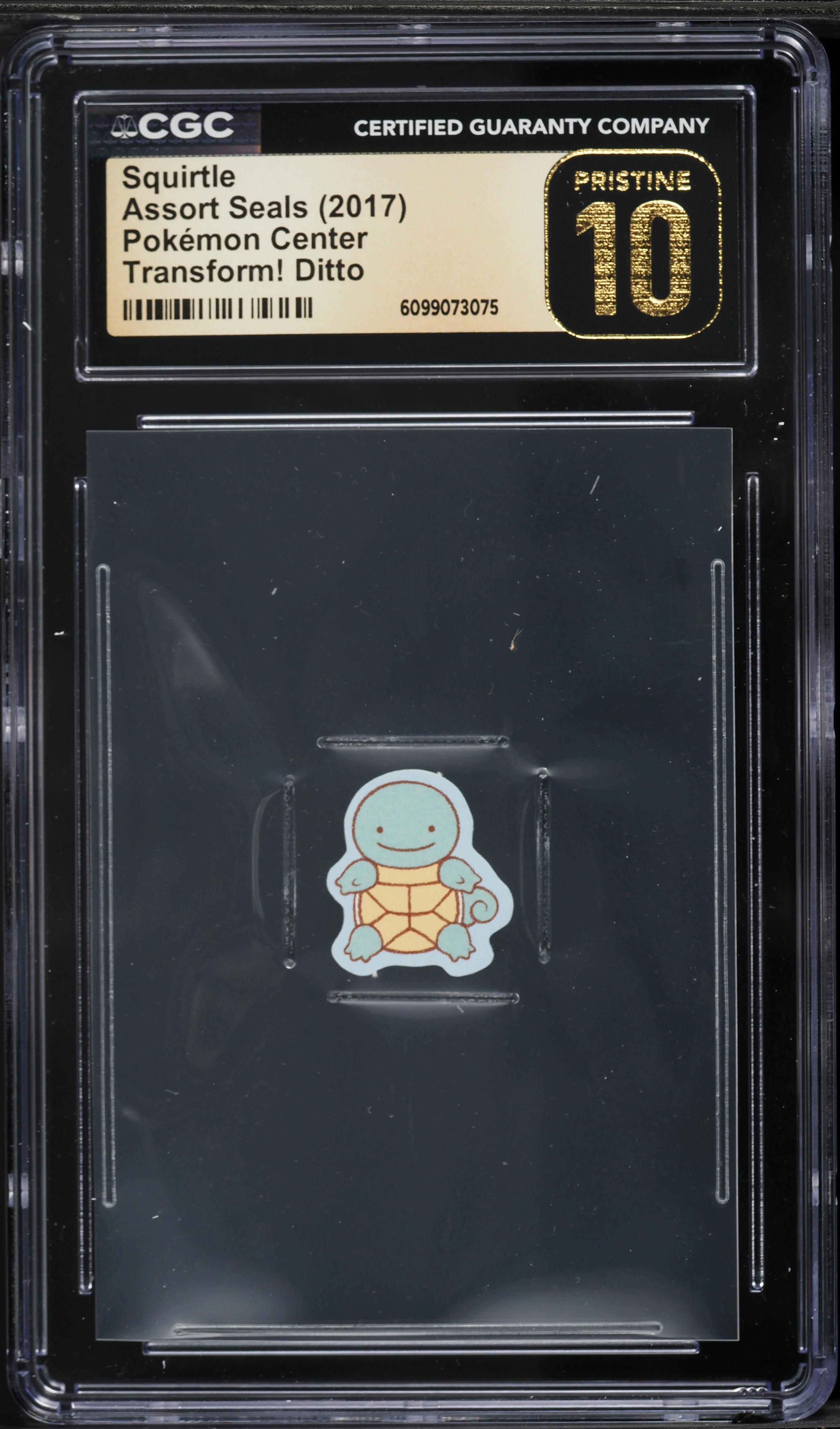 2017 Pokemon Center Assort Seals Transform! Ditto Squirtle CGC 10 PRISTINE