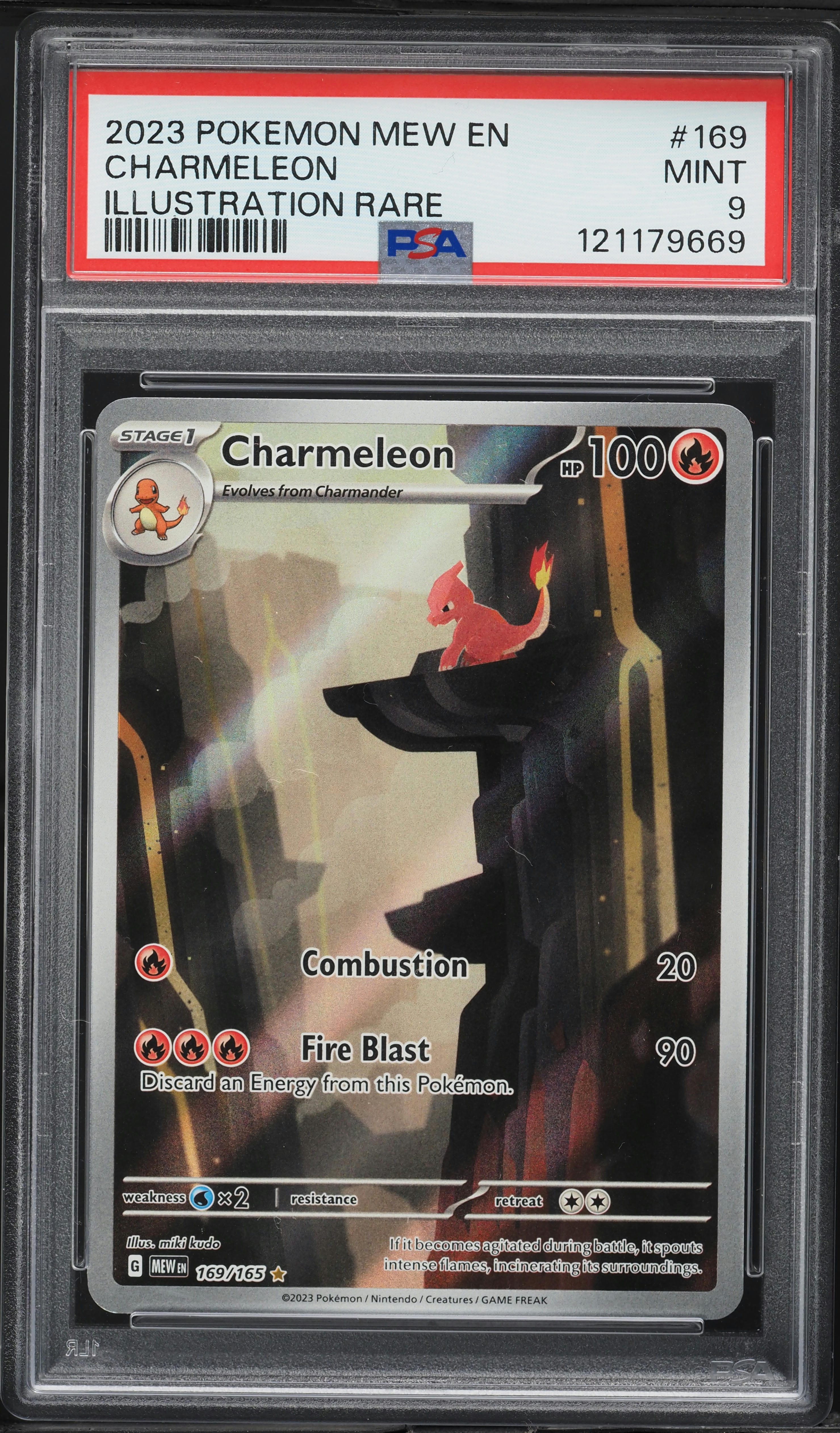 2023 Pokemon Scarlet & Violet 151 IR Charmeleon #169 PSA 9 MINT