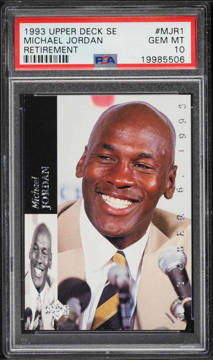 1993 Upper Deck SE Retirement Michael Jordan #MJR1 PSA 10 GEM MINT