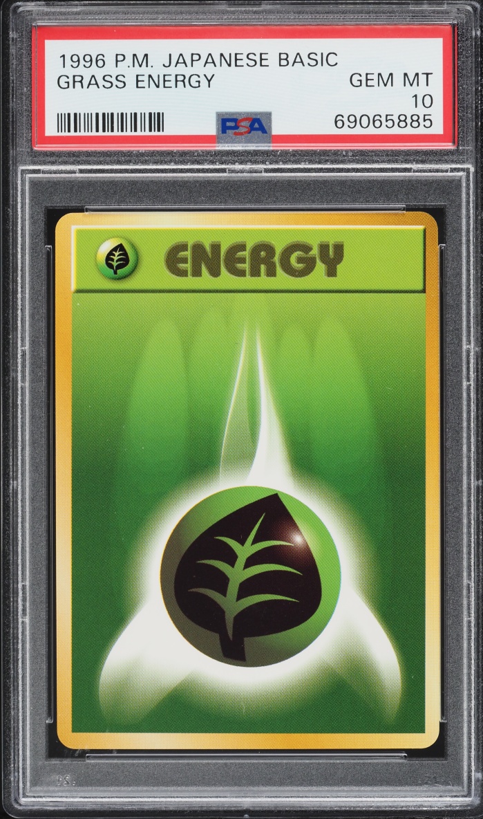 1996 Pokemon Japanese Base Set Grass Energy PSA 10 GEM MINT
