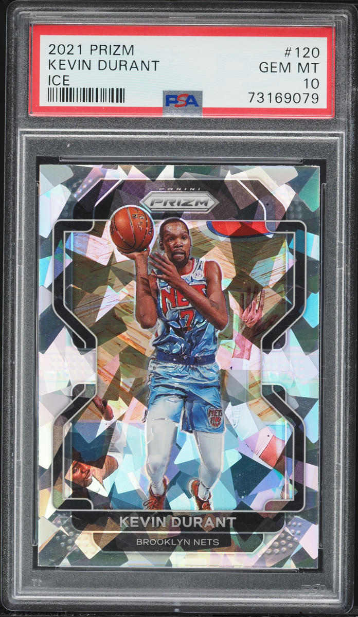 2021 Panini Prizm Ice Kevin Durant #120 PSA 10 GEM MINT