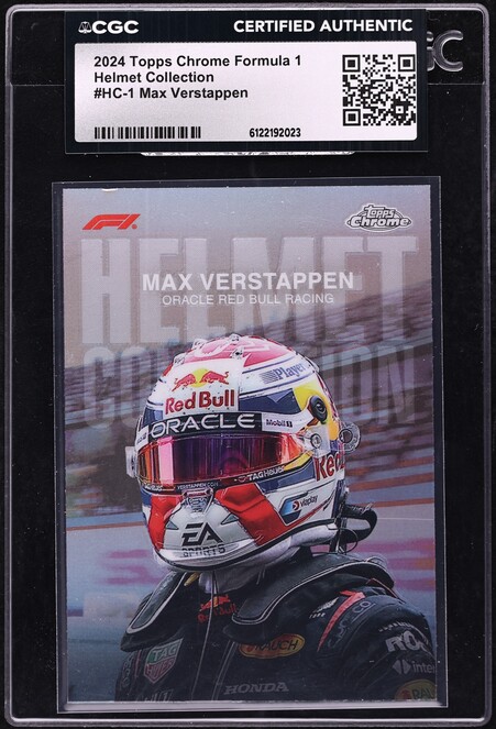 2024 Topps Chrome Formula 1 Gold Checker Flag Ref. Max Verstappen