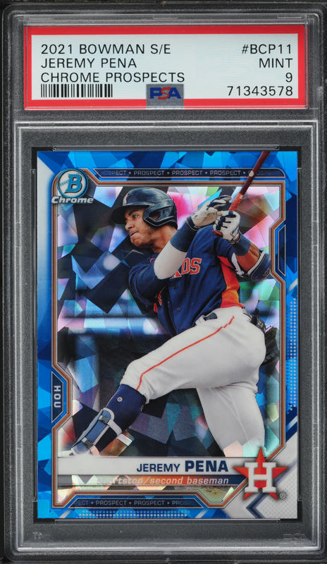 2020 Bowman BP-61 2020 Bowman Jeremy Peña Rookie Card – Graded 10