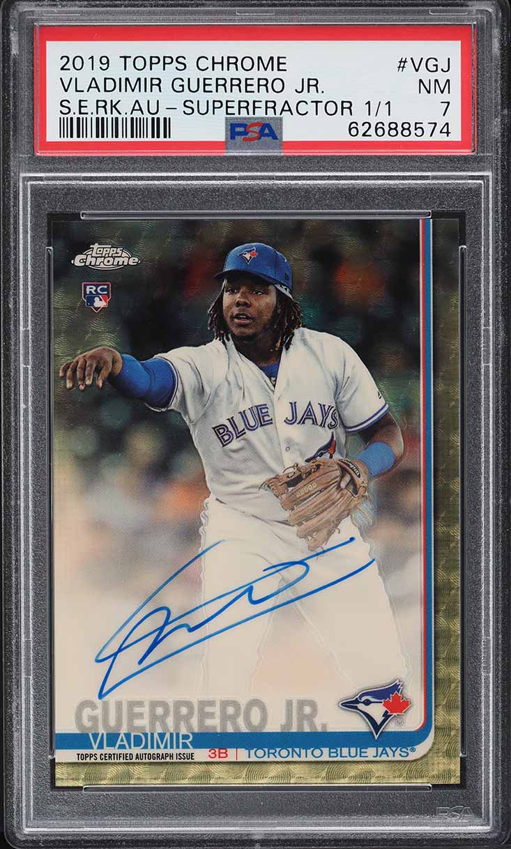 2019 Topps Chrome Superfractor Vladimir Guerrero Jr. ROOKIE AUTO 1/1 # ...