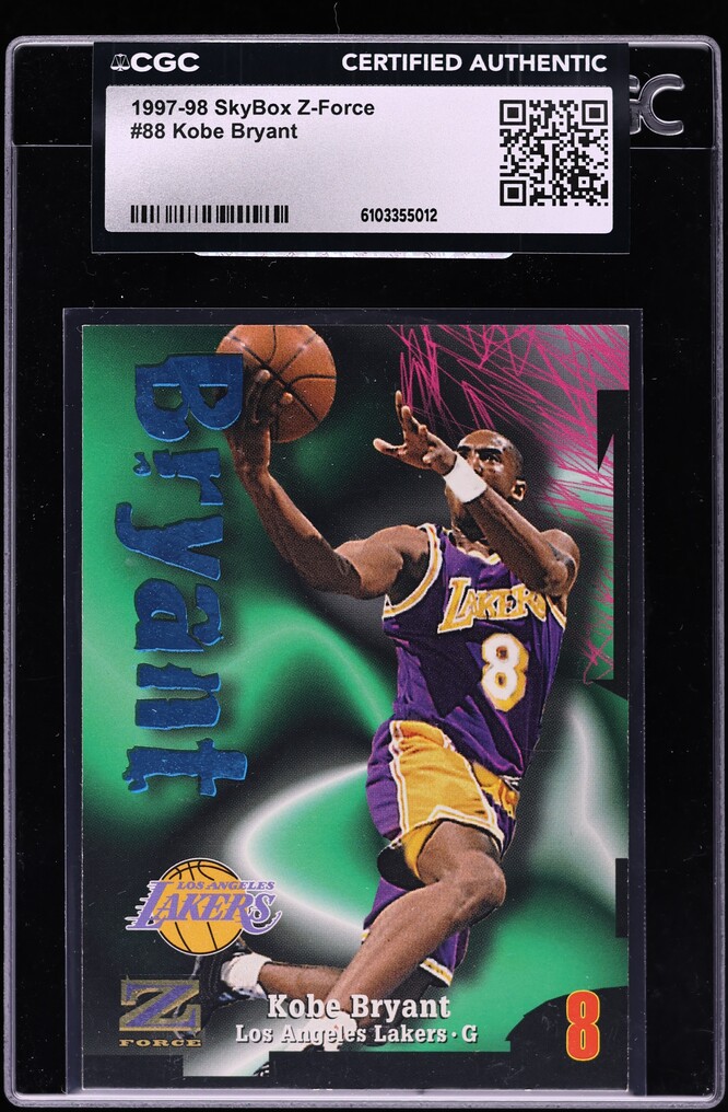 1997 Skybox Z-Force Kobe Bryant #88 CGC AUTH