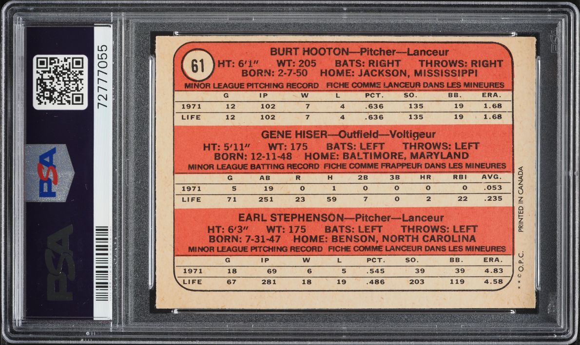 1972 O-Pee-Chee Cubs Rookies #61 PSA 8 NM-MT