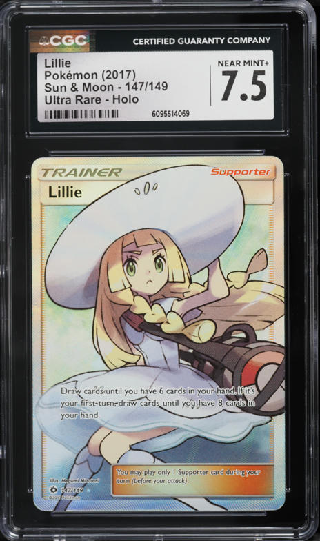 2022 Pokemon Chinese Sun & Moon Gift Box Full Art Lillie #5 PSA 10
