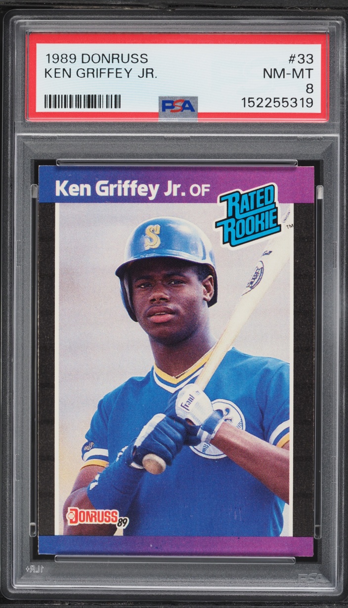 1989 Donruss Ken Griffey Jr. ROOKIE #33 PSA 8 NM-MT