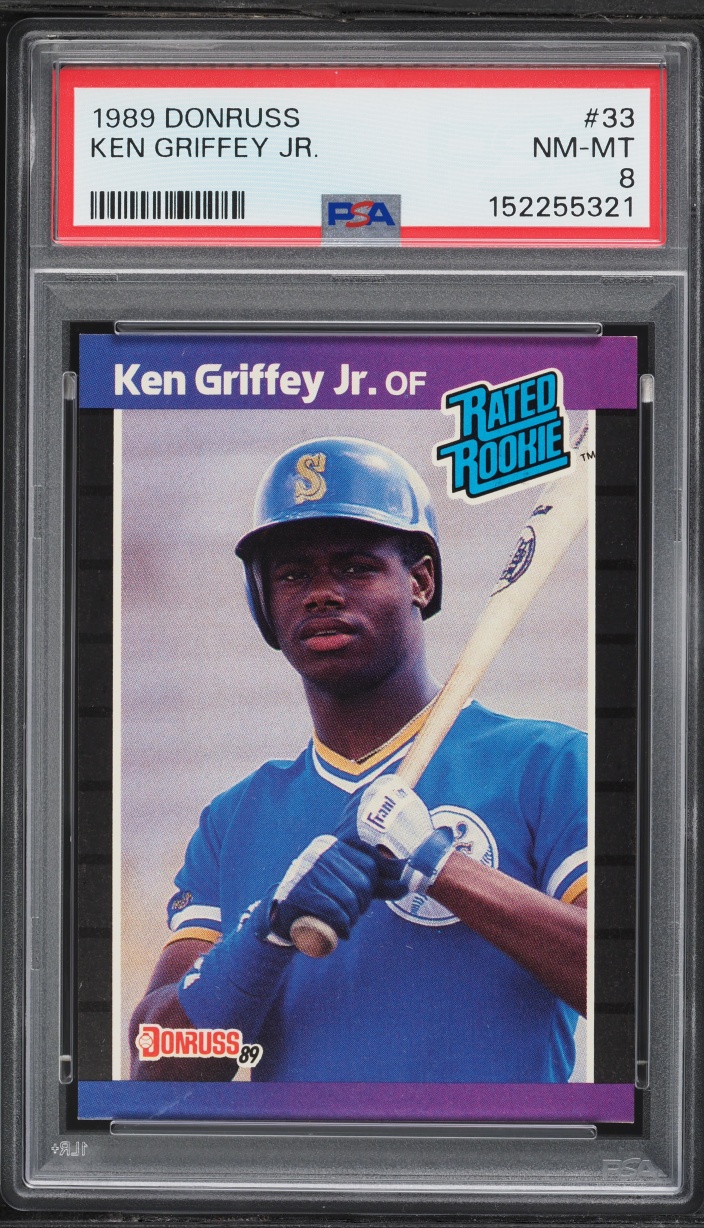 1989 Donruss Ken Griffey Jr. ROOKIE #33 PSA 8 NM-MT