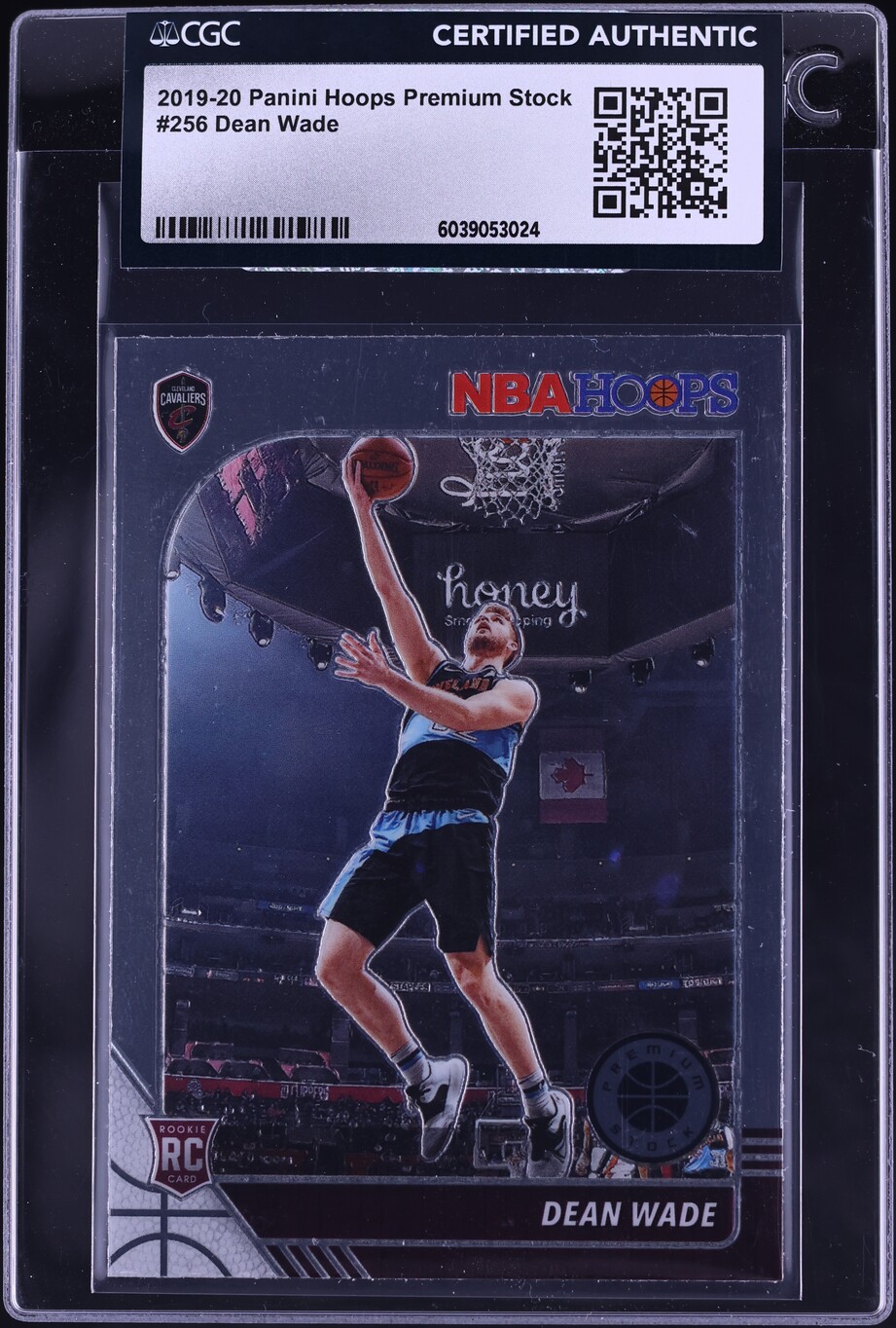 2019 Hoops Premium Stock Dean Wade ROOKIE #256 CGC AUTH