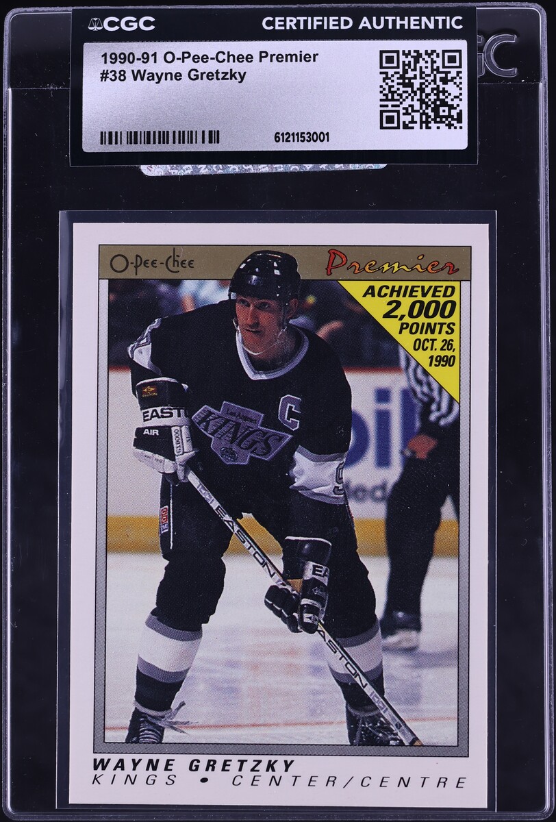 1990 O-Pee-Chee Premier Wayne Gretzky #38 CGC AUTH