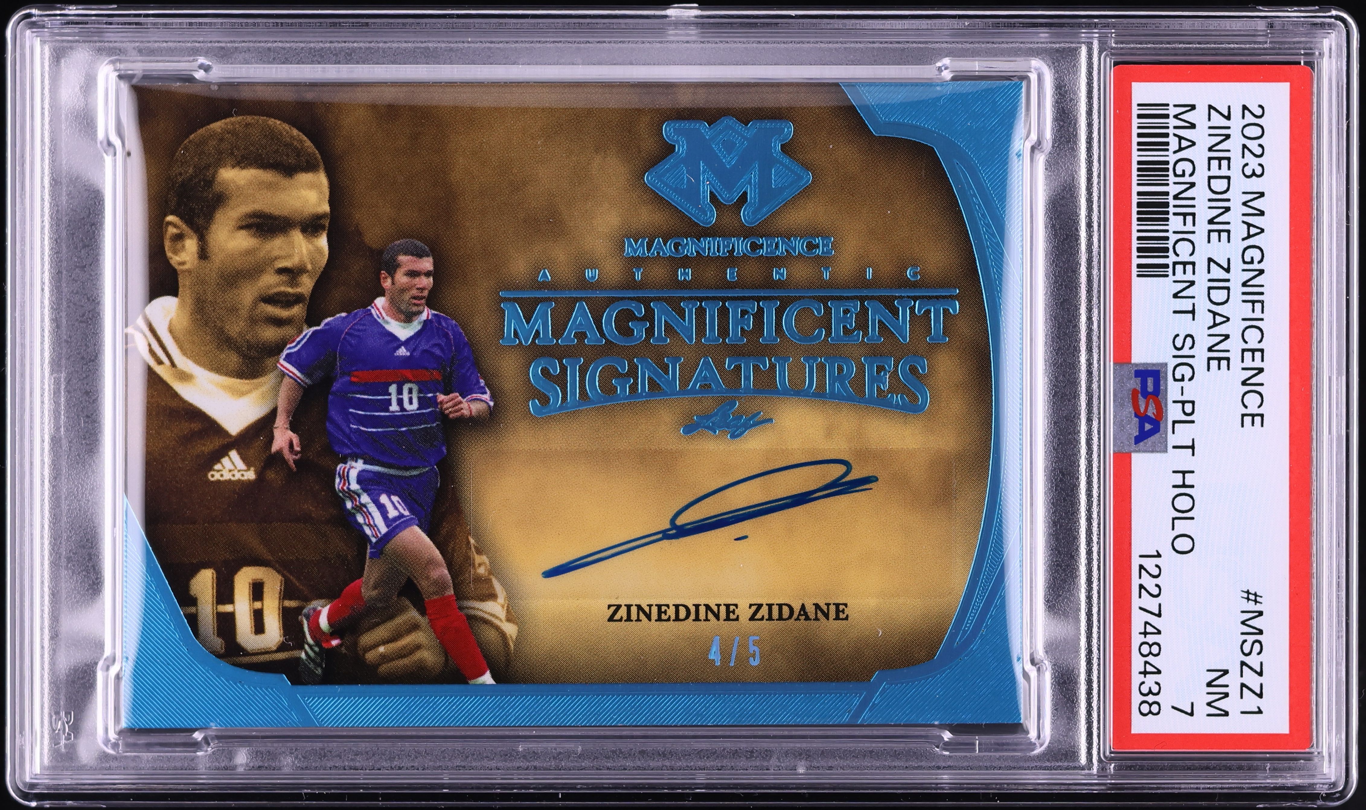 2023 Leaf Magnificence Magnificent Platinum Holo Zinedine