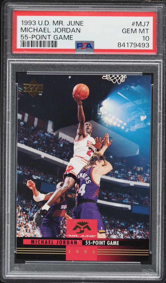 1993 Upper Deck Mr. June 55-Point Game Michael Jordan #MJ7 PSA 10 GEM MINT