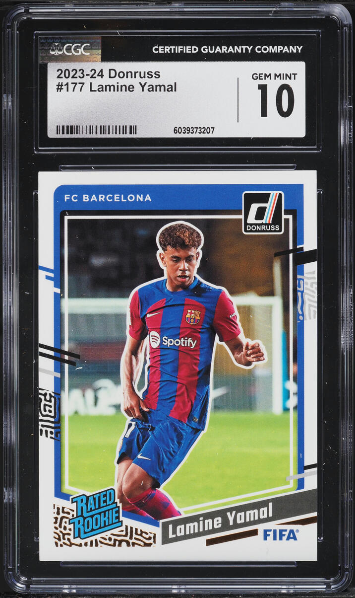 2023 Donruss FIFA Lamine Yamal ROOKIE #177 CGC 10 GEM MINT
