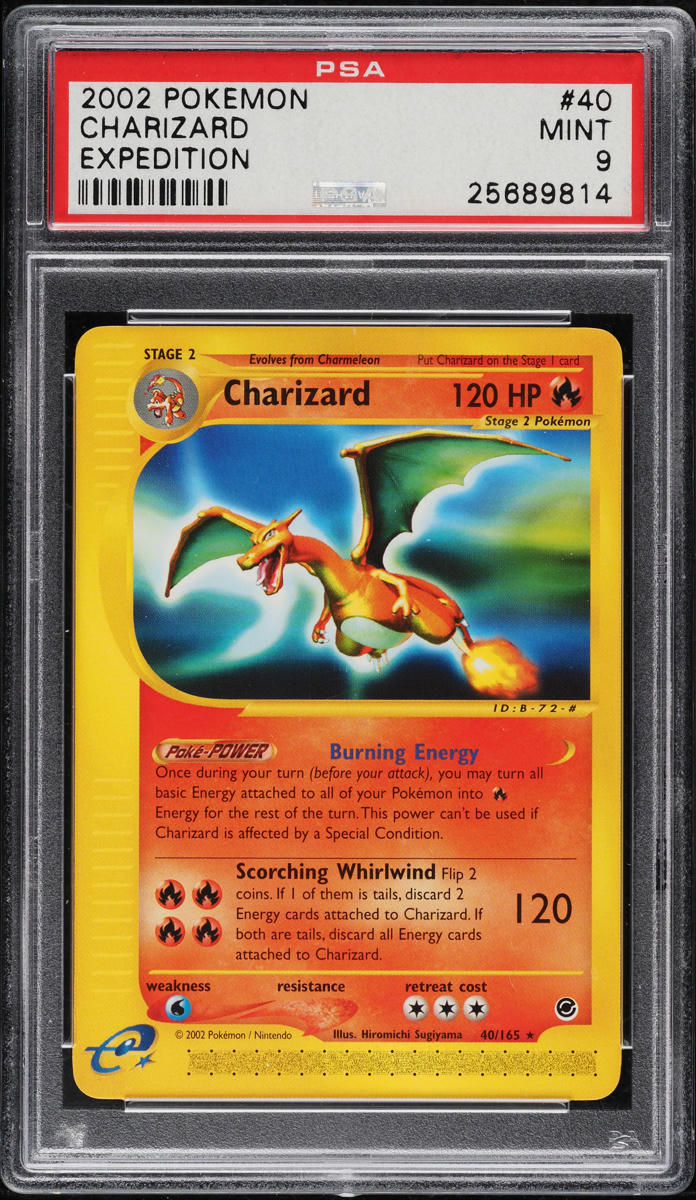 2002 Pokemon Expedition Charizard #40 PSA 9 MINT