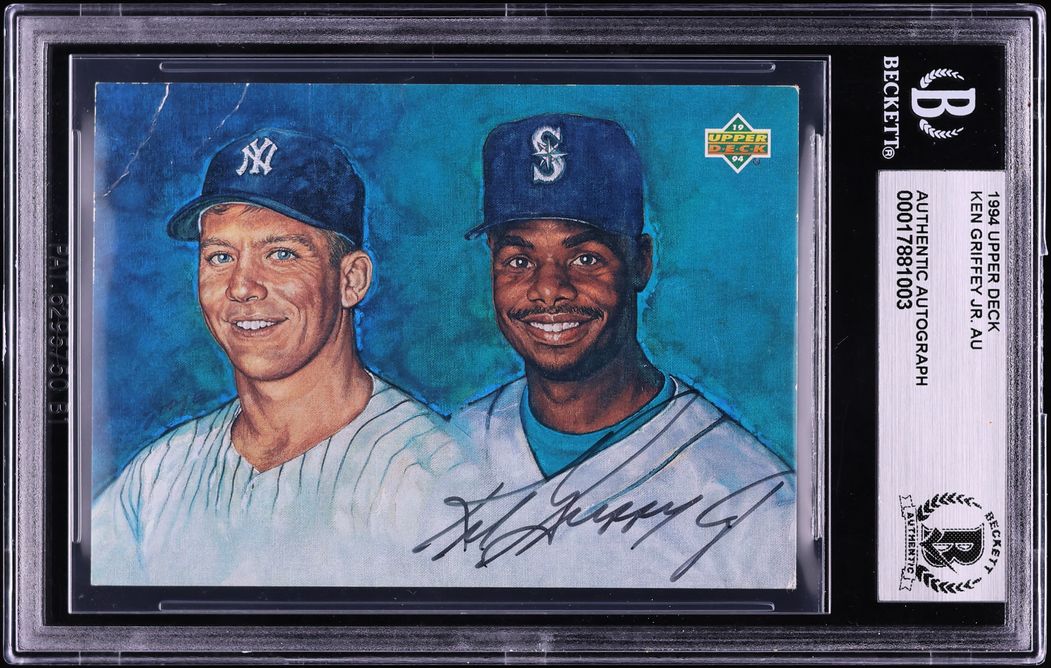 1994 Upper Deck Mickey Mantle Ken Griffey Jr. AUTO #NNO BGS AUTH