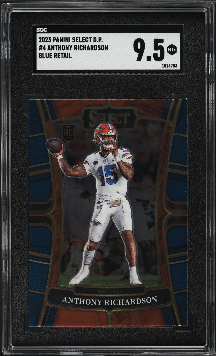 2023 Select Draft Picks Blue Retail Anthony Richardson ROOKIE #4 SGC 9.5 MINT+
