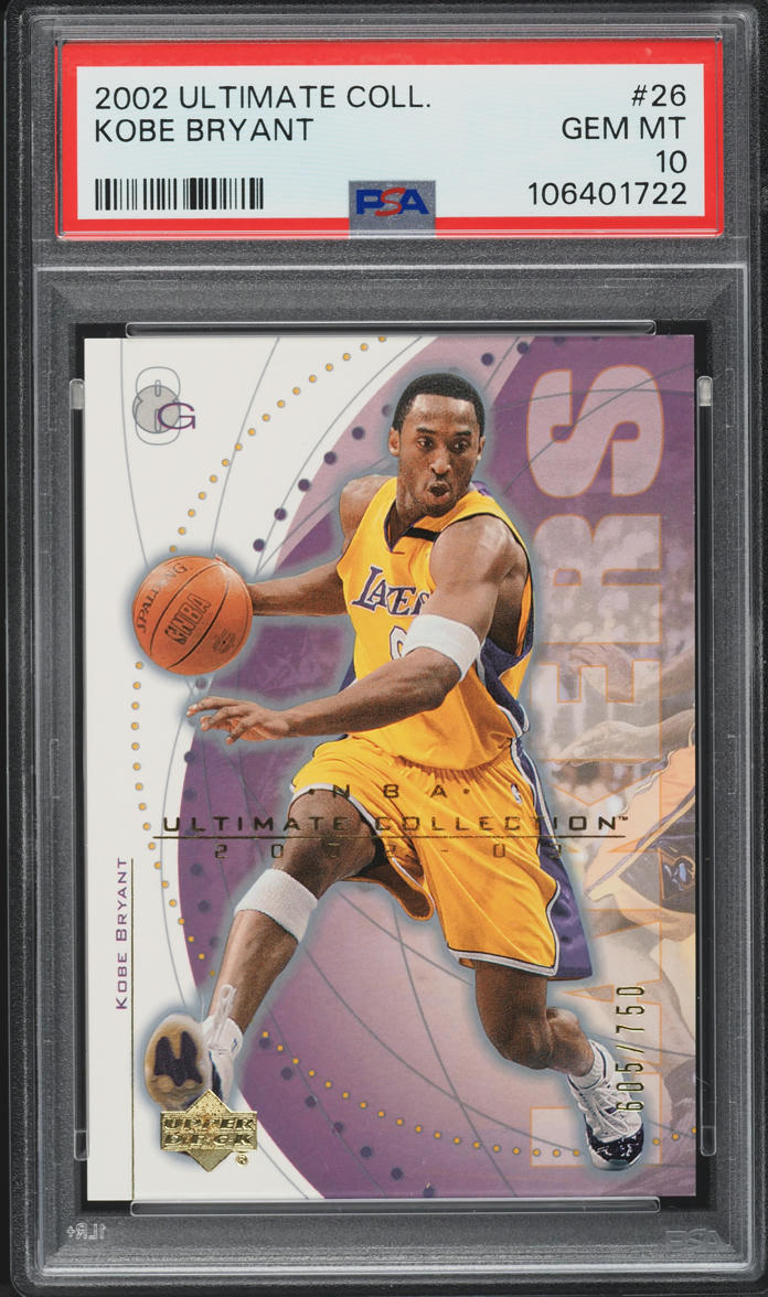 2002 Ultimate Collection Kobe Bryant /750 #26 PSA 10 GEM MINT