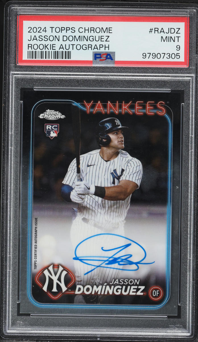 2024 Topps Chrome Jasson Dominguez ROOKIE AUTO #RA-JDZ PSA 9 MINT