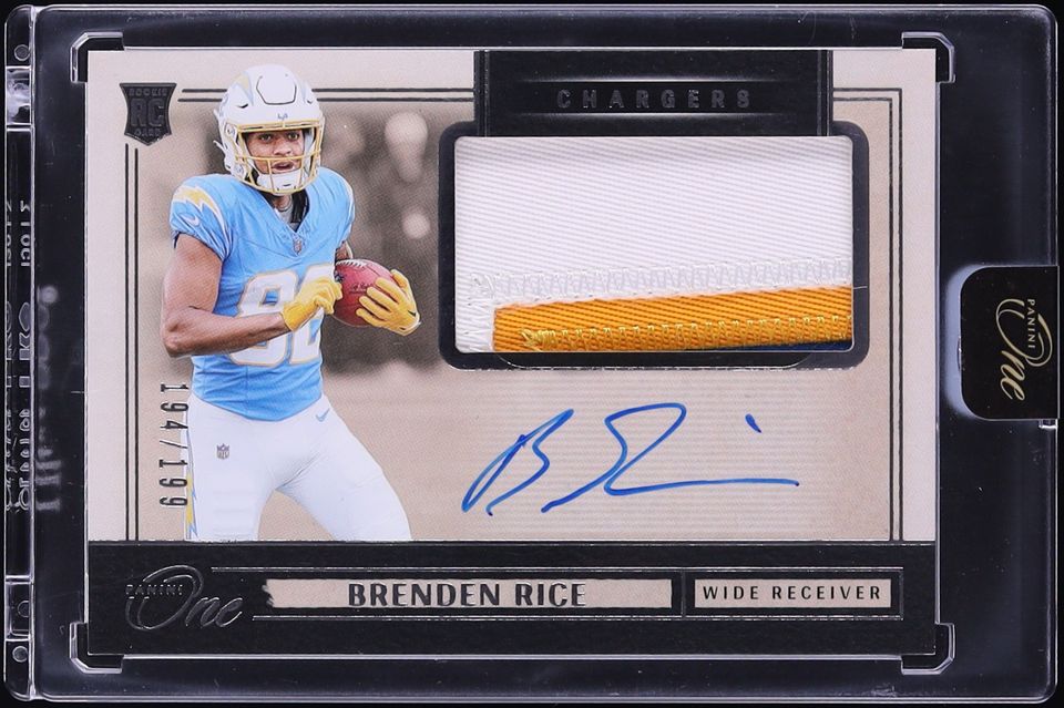 2024 Panini One Brenden Rice ROOKIE PATCH AUTO /199 #29
