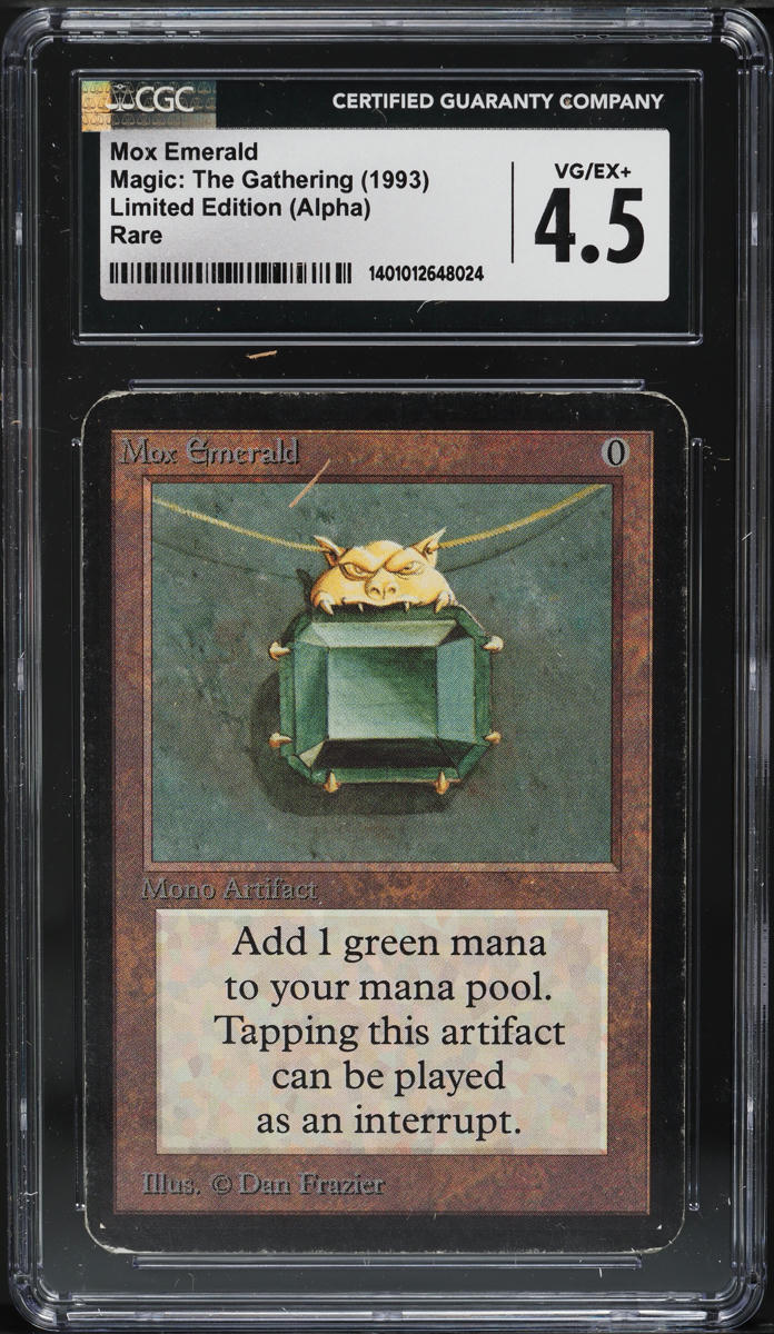 1993 Magic The Gathering MTG Alpha Mox Emerald R A #169 BGS 9 MINT