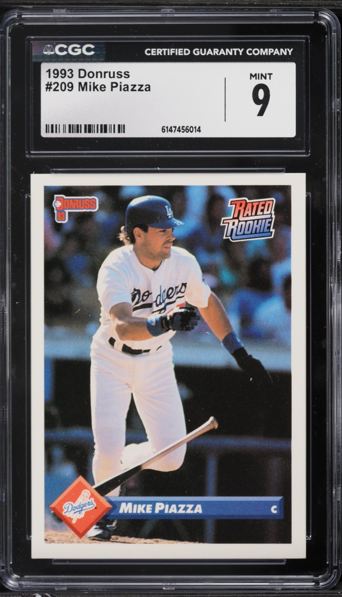 1993 Donruss Mike Piazza ROOKIE #209 CGC 9 MINT