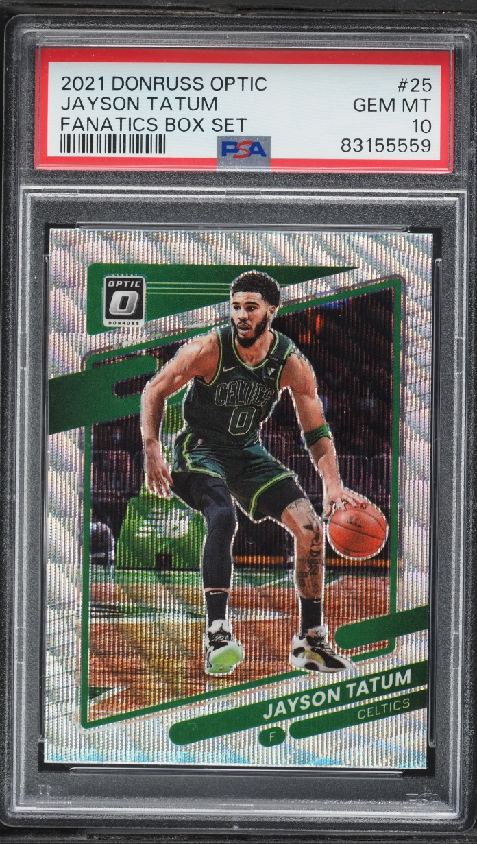 2021 Optic Fanatics Box Set Jayson Tatum #25 PSA 10 GEM MINT