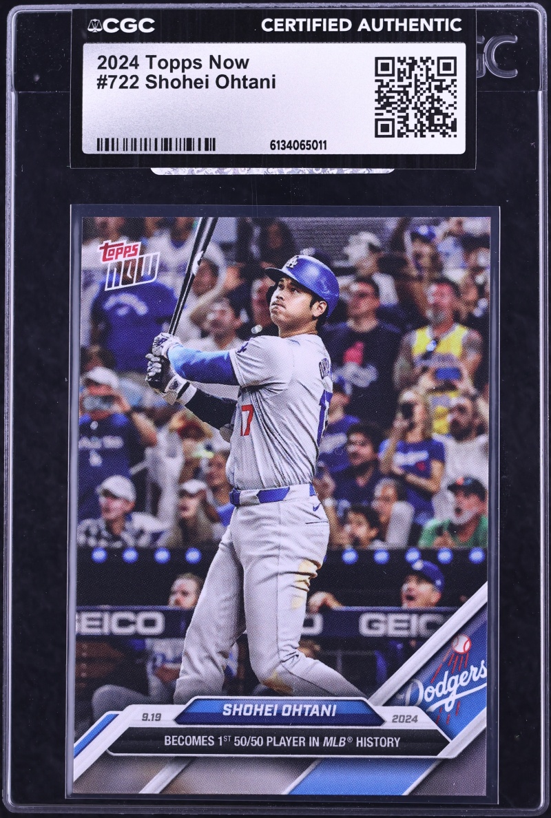2024 Topps Now Shohei Ohtani #722 CGC AUTH