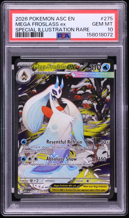 2026 Pokemon Mega Evolution Ascended Heroes SIR Mega Froslass ex #275 PSA 10 GEM MINT
