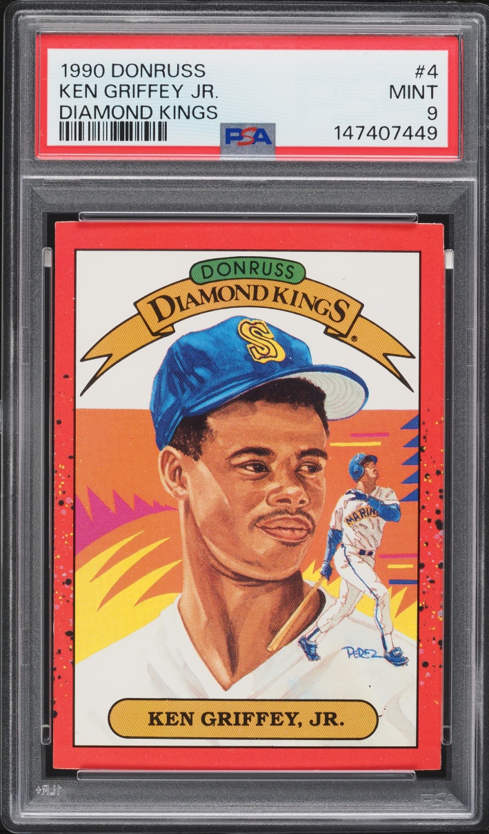 1990 Donruss Diamond Kings Ken Griffey Jr. #4 PSA 9 MINT