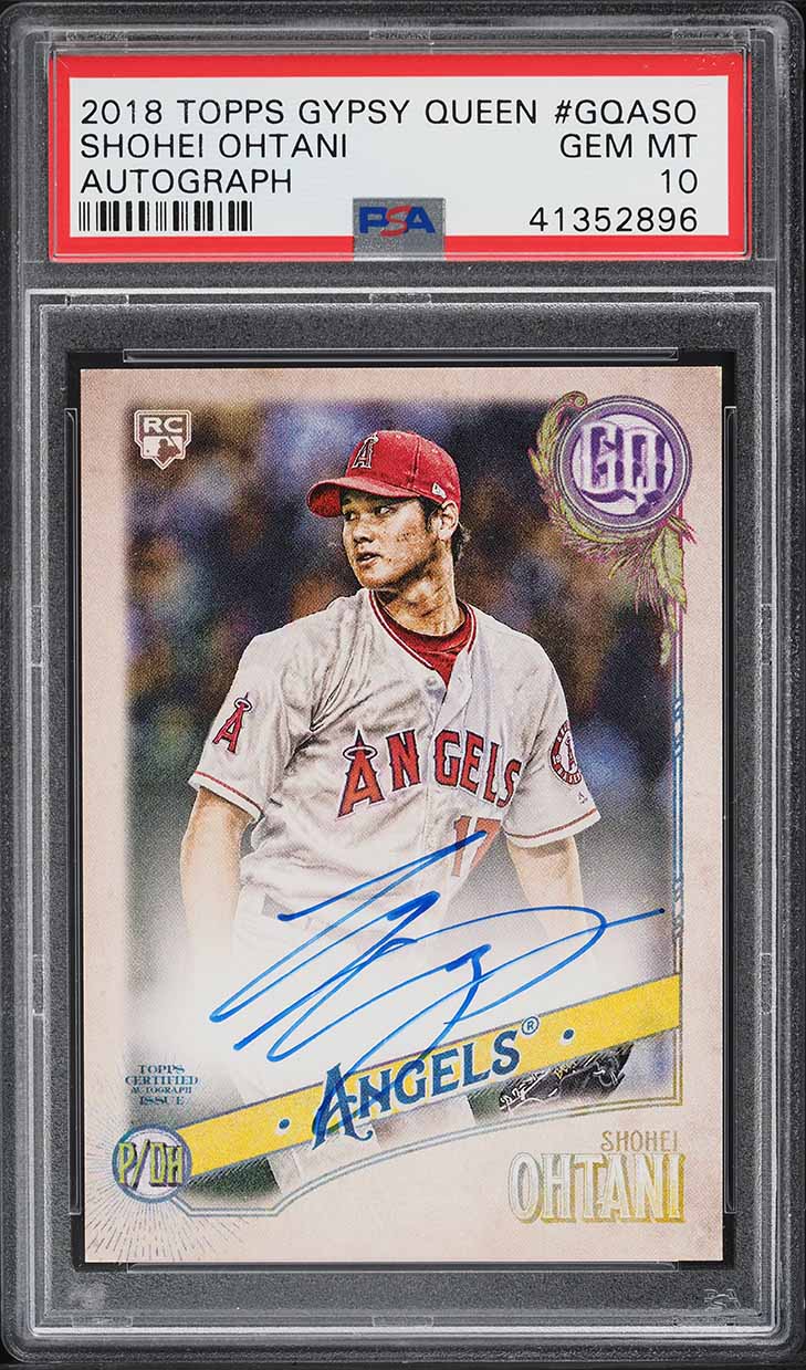 【ＰSA9鑑定品_稀少】大谷翔平_RCカード_2018 Gypsy Queen 2018 Topps Gypsy Queen Shohei Ohtani ROOKIE AUTO #GQASO PSA 10 GEM